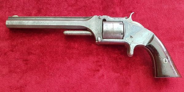 X X X SOLD X X X Rimfire revolver made by Smith & Wesson .Circa 1865-1870. Ref 9749.